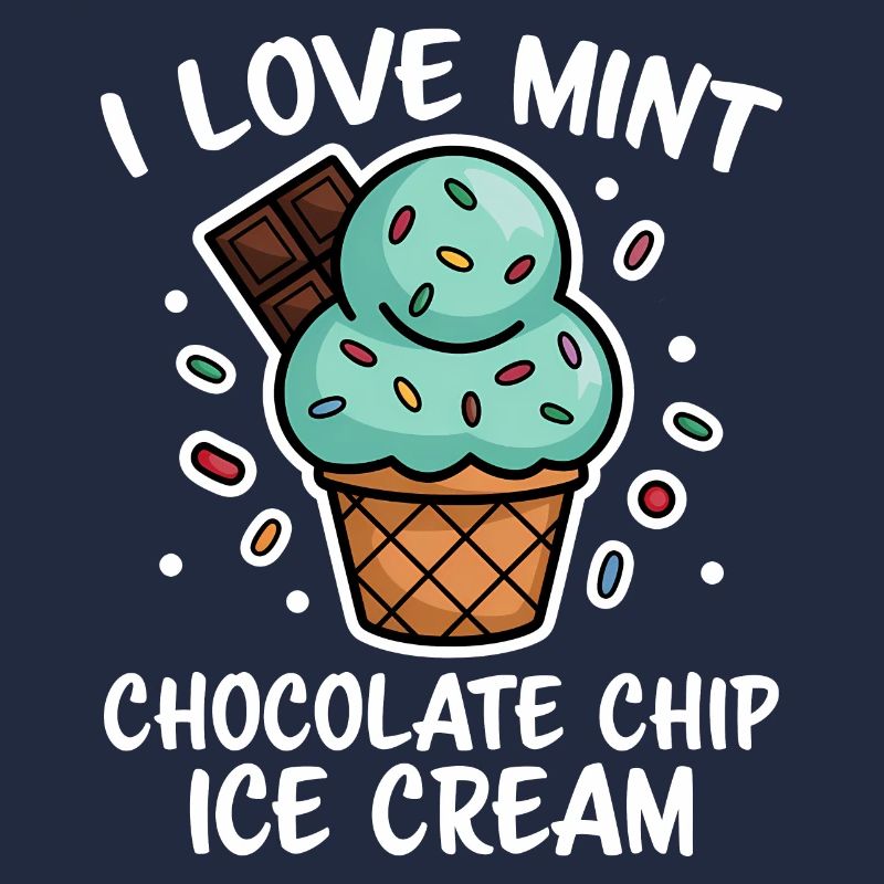 Schoko Minz Eis Spruch Lustiges Minz Eis Geschenk