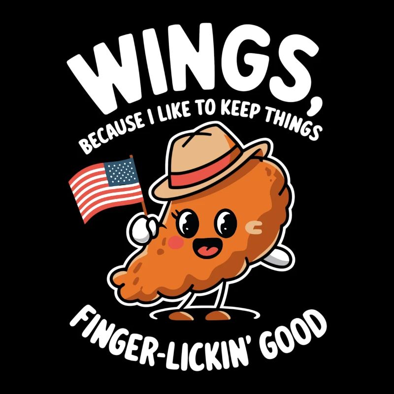 Ailes de poulet drapeau des États-Unis - ailes à lécher les doigts