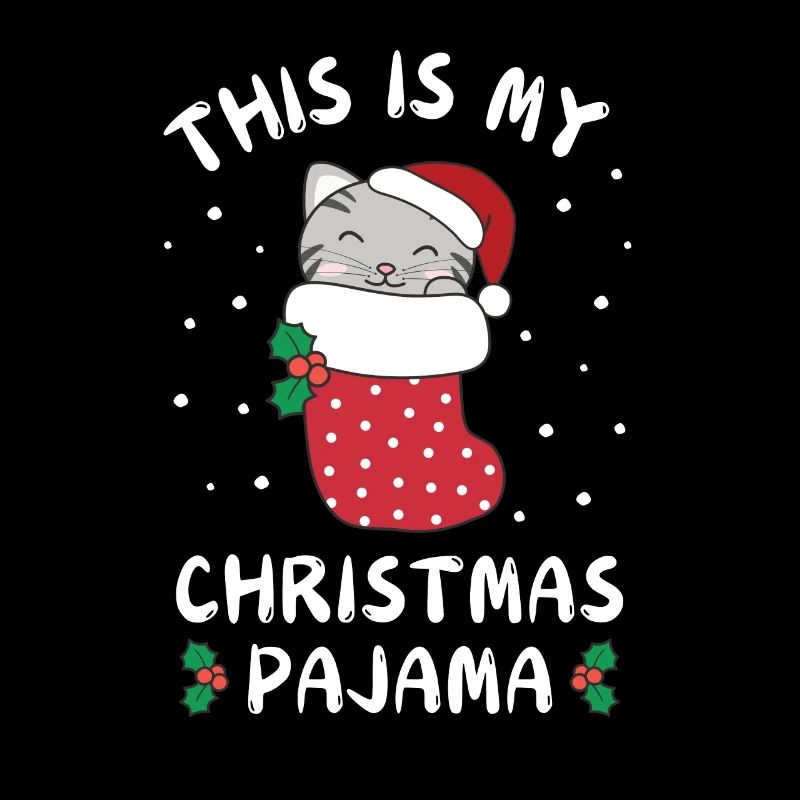 C’est mon pyjama de Noël, doux chat