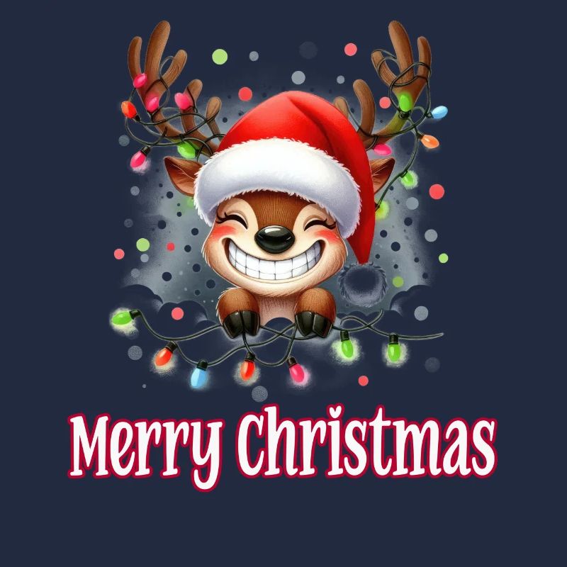 Mignon renne Noël Joyeux Noël