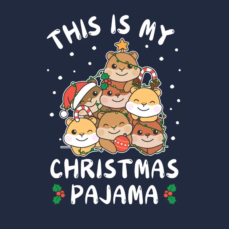 Pyjama de Noël Hamster de Noël