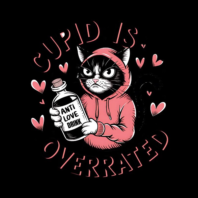 Célibataire Saint-Valentin Amour Cupidon Drôle Dicton