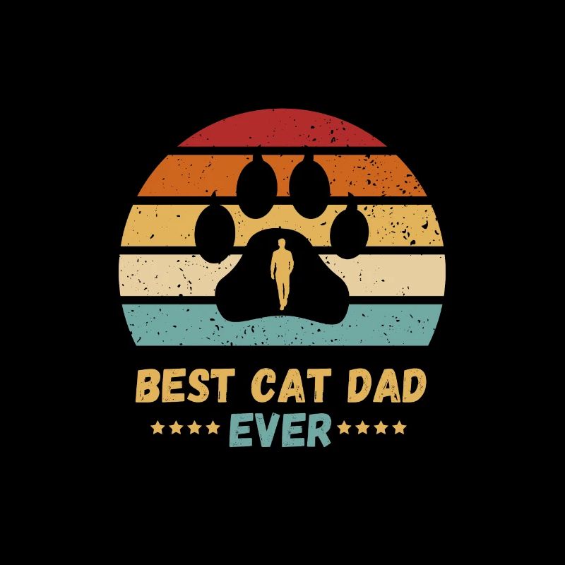 Le meilleur look rétro de Cat Dad Ever