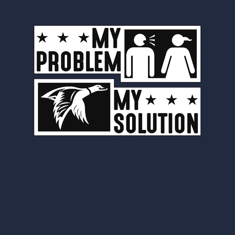 Mallard Duck My Problem My Solution Pictogram Mom