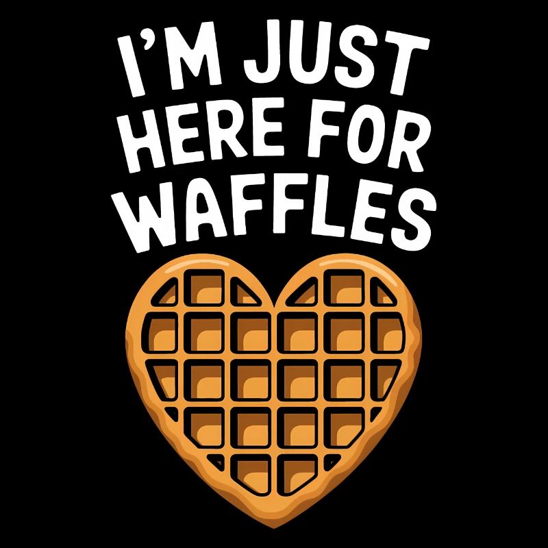 Waffles Saying Dessert Funny Waffles Gift