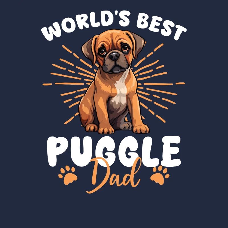 Puggle Groovy Puggle Dad
