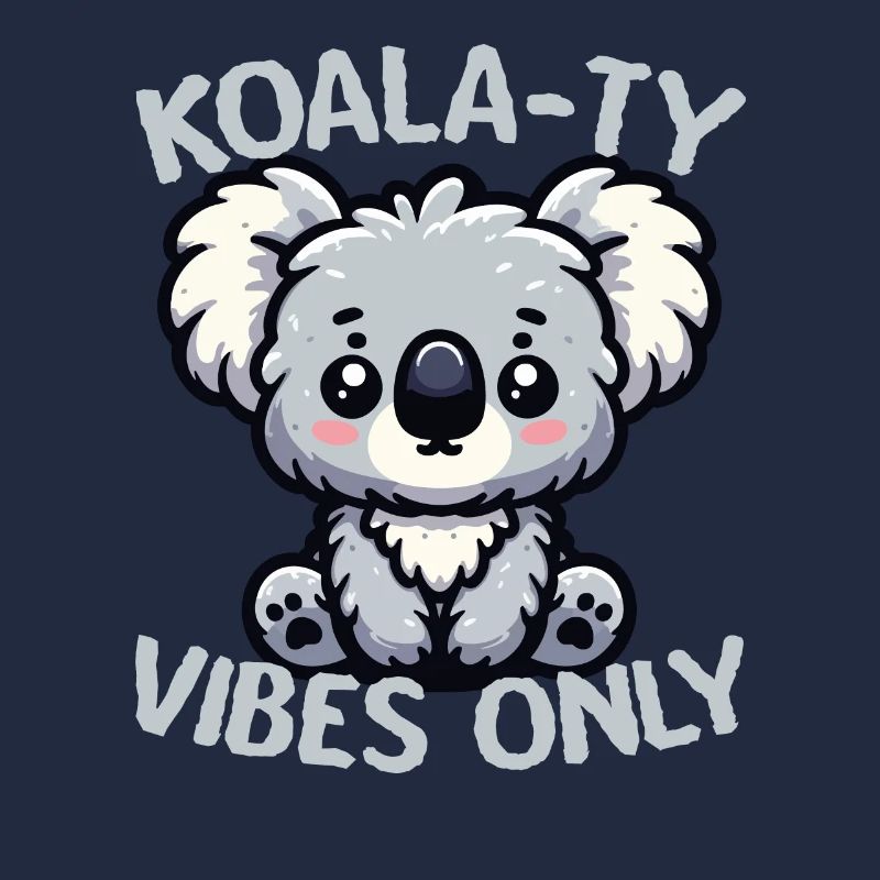 Koala-ty Vibes Only Cute Funny Koala