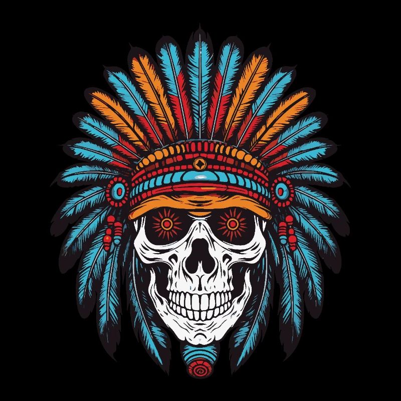 Apache Indianer Häuptling Totenkopf