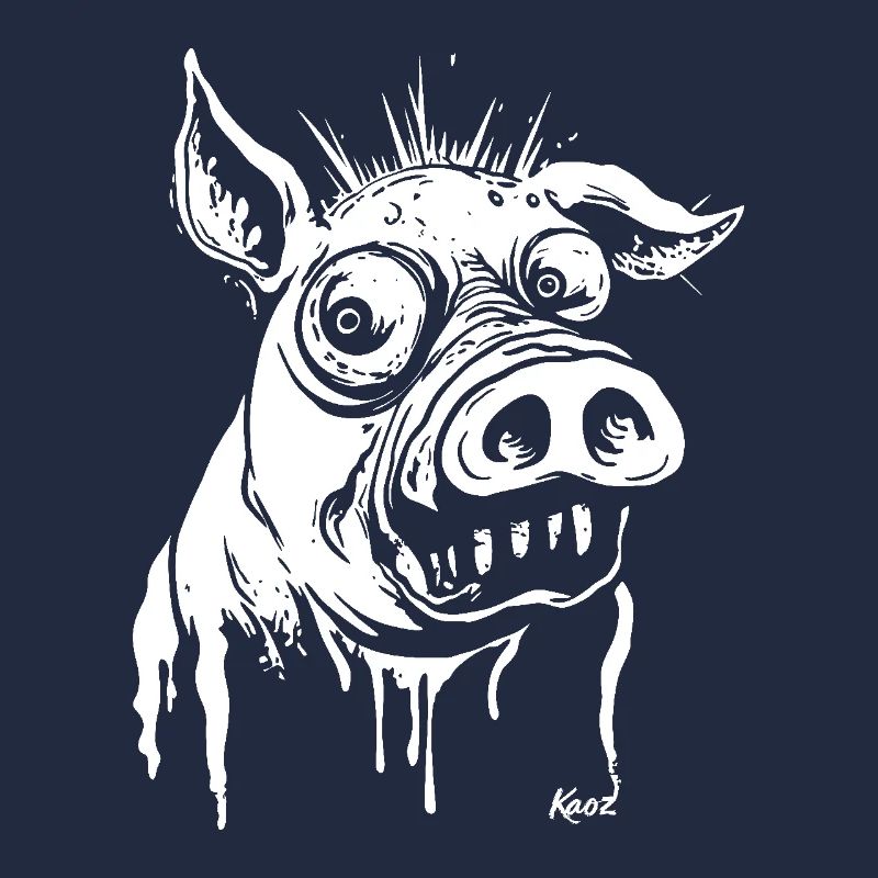 funny horror pig