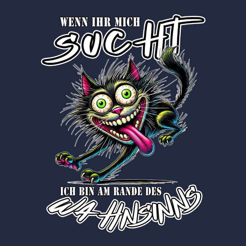 Crazy Katze am Rande des Wahnsinns Comic Stil