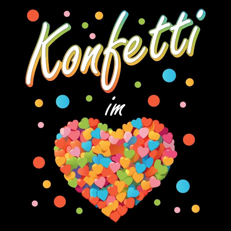 Konfetti Fasching Karneval Spaß Design
