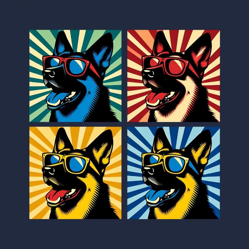 Shepherd's Pop Art Bear, Teddy, Biscuit, Waffles