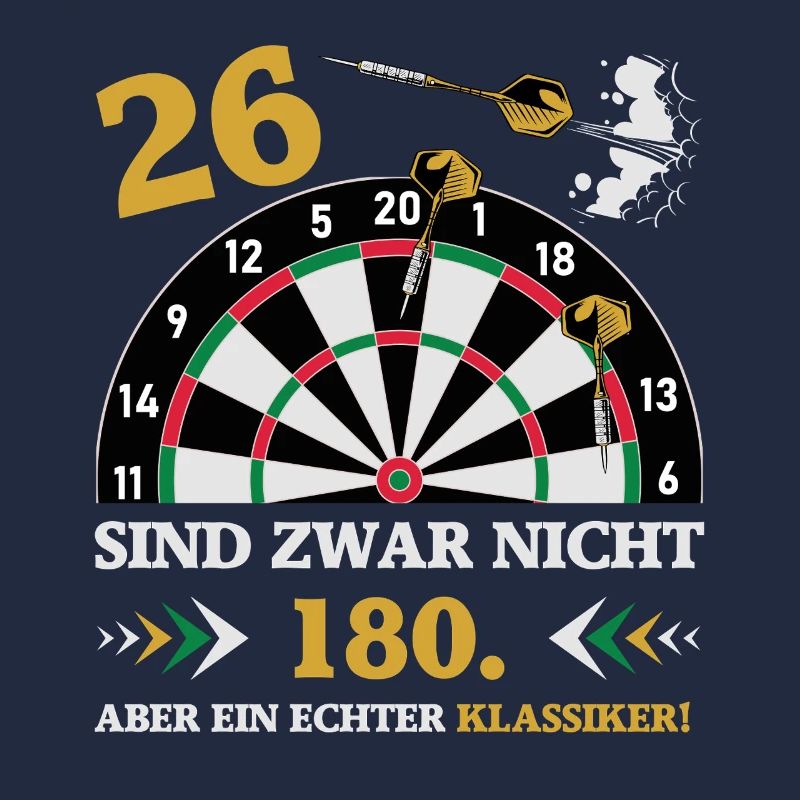 Les fléchettes 26 ne sont pas des fléchettes d’anniversaire de 180