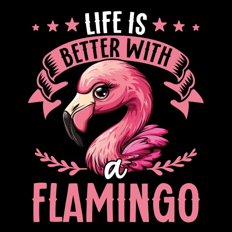 Das leben ist besser mit einem Flamingo - süßer