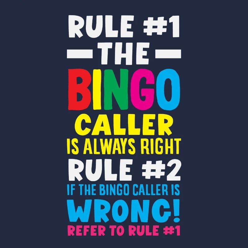 Bingo Ansager Hat Immer Recht Design