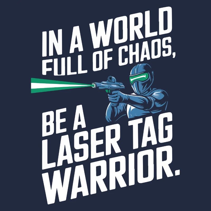 Sei in einer Welt voller Chaos ein Lasertag-Krieger.