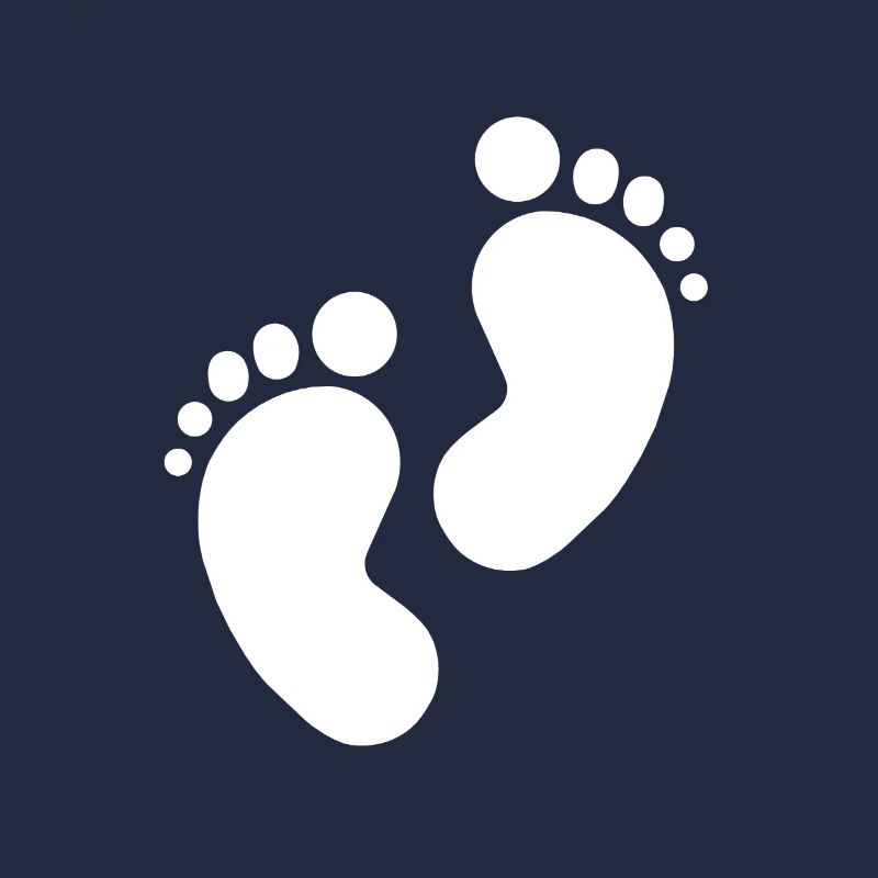 Empreinte de bébé, pieds de bébé