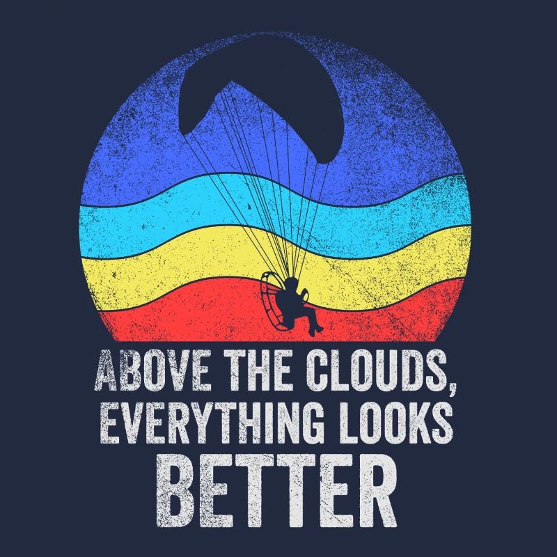 Über den Wolken Paramotor-Enthusiast