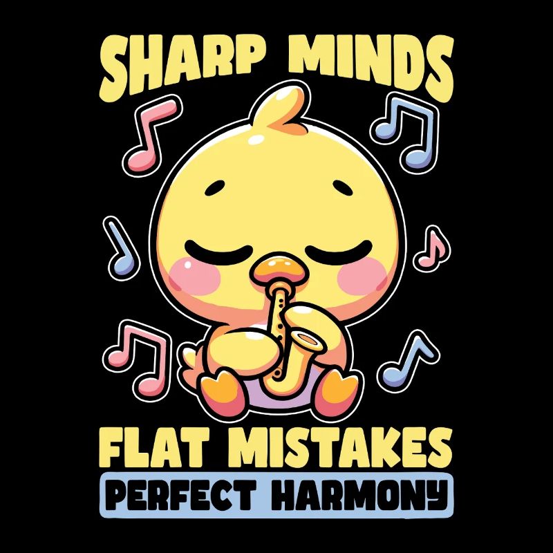 Music Teacher Sharp Minds Flat Mistakes Educator