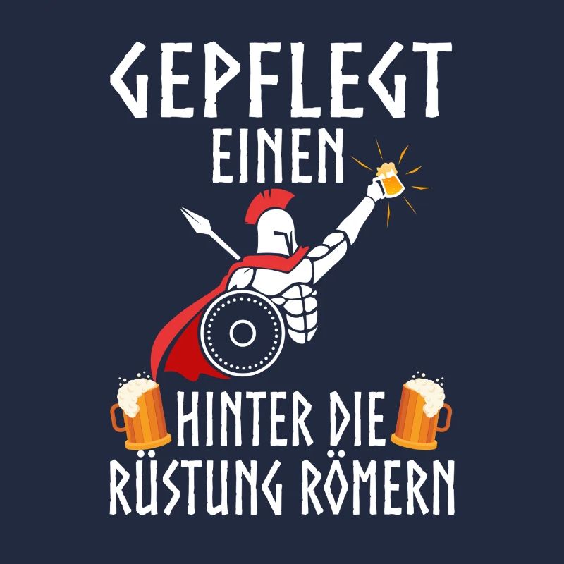 Gepflegt einen hinter die Rüstung Römern