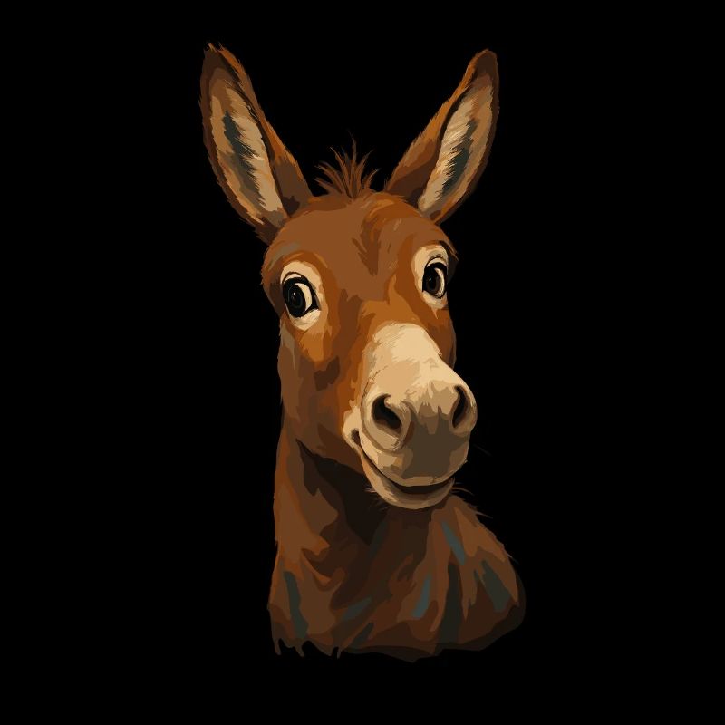 Lustiger Esel Blick Cartoon