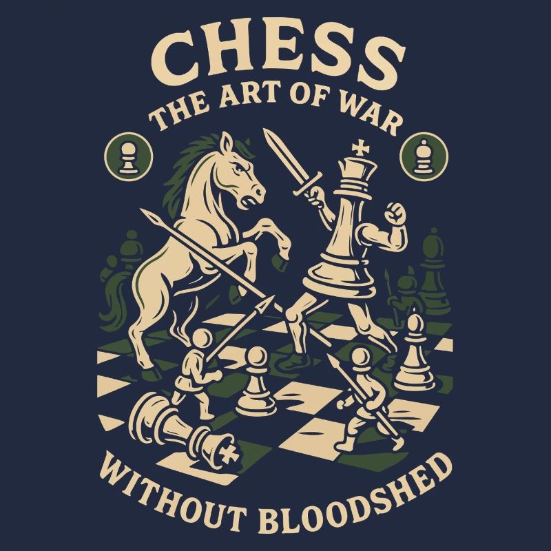 Chess Art Design Funny Saying for Board Game