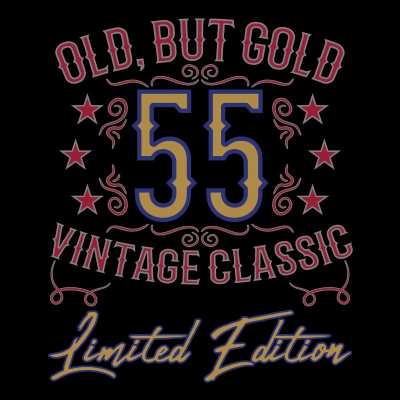 55e anniversaire Vintage drôle de dicton