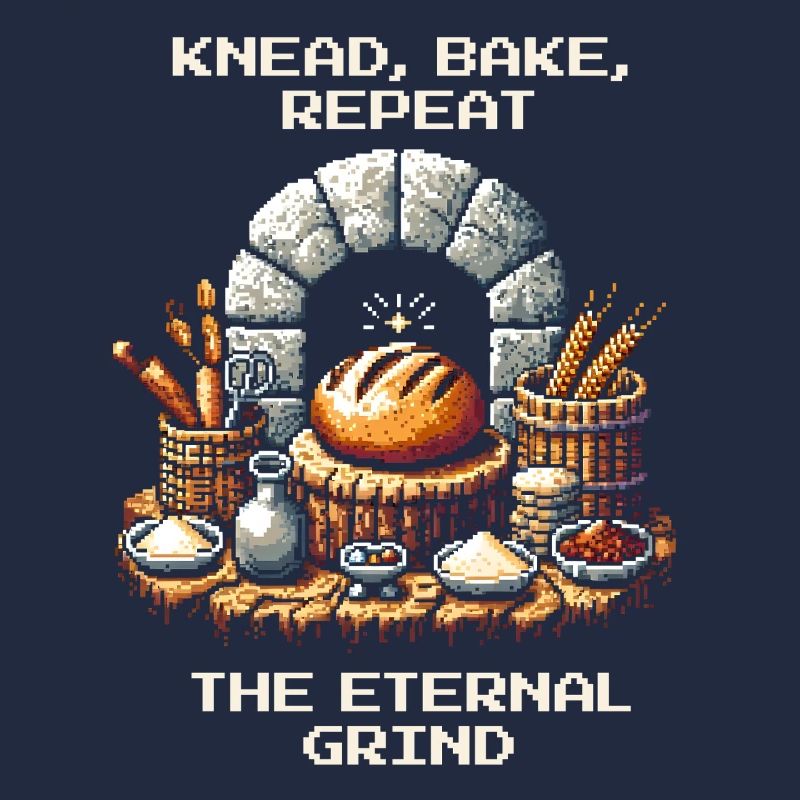 Knead, Bake, Repeat | Bread Baking Humor