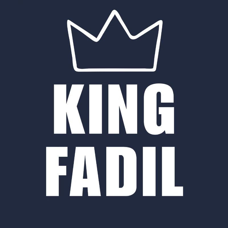 Fadil Name mit Buchstabe F - King Crown Hemd