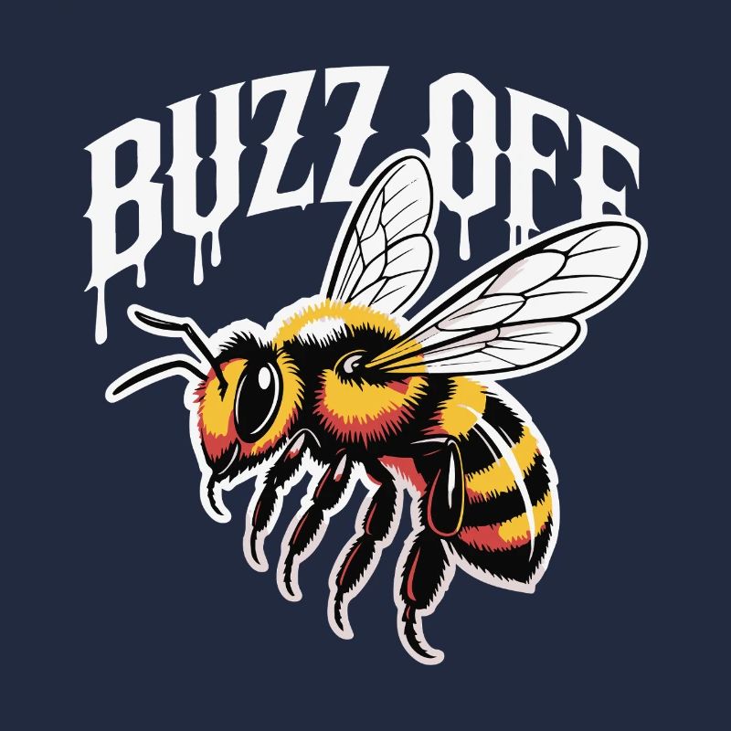 Bee Buzz Off Illustration