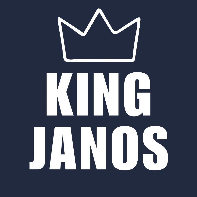 János Name mit Buchstabe J - King Crown Hemd