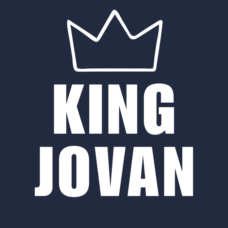 Jovan Name mit Buchstabe J - King Crown Hemd