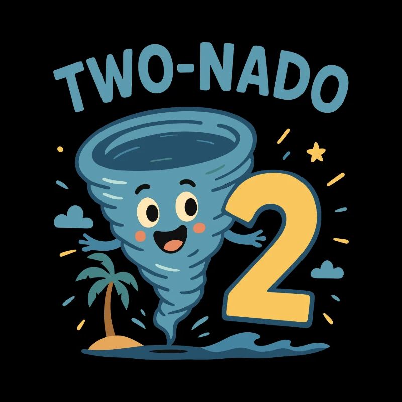 Deux Nado 2 Thème d’anniversaire tropical