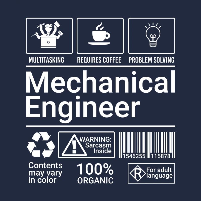 Mechanical Engineer Description Sarcastic Geek