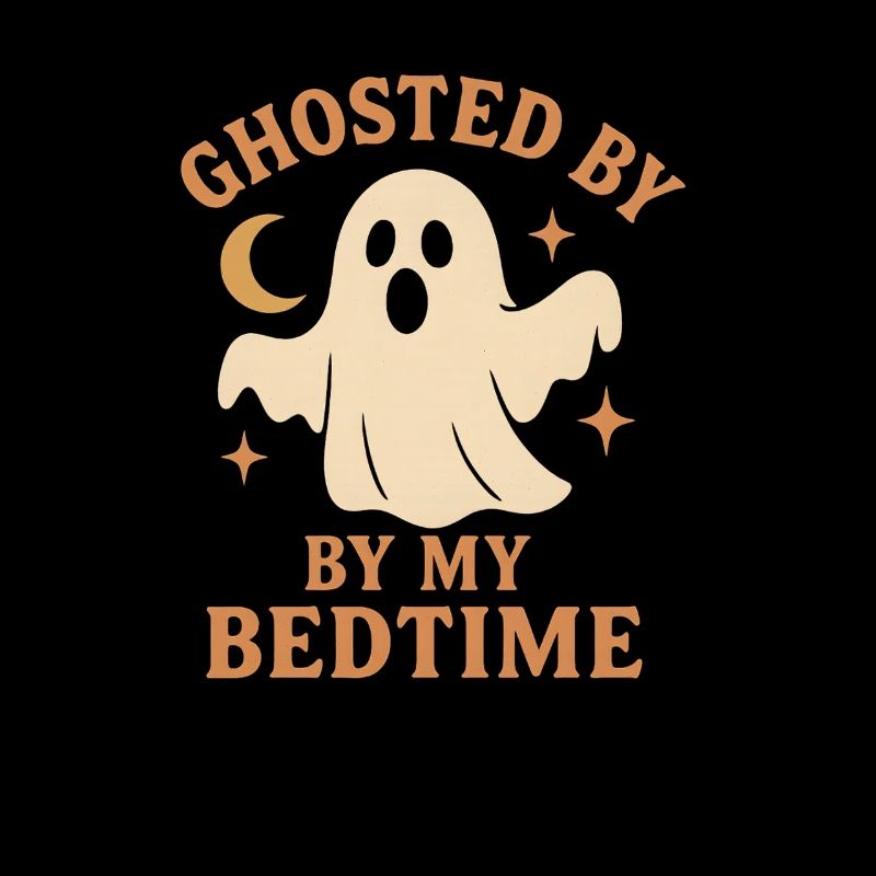Bedtime Ghost Graphic, Halloween 