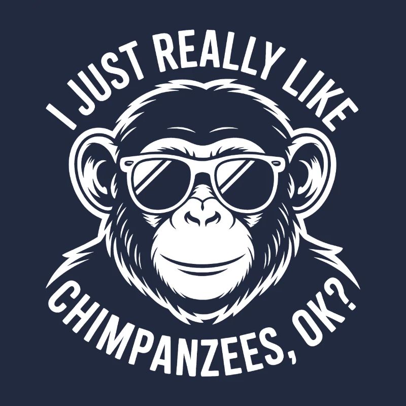 Schimpanse Spruch Affe Lustige Schimpanse Geschenk