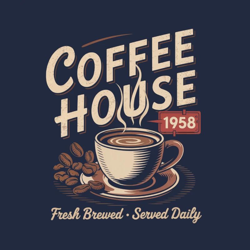 Vintage Kaffee Werbung