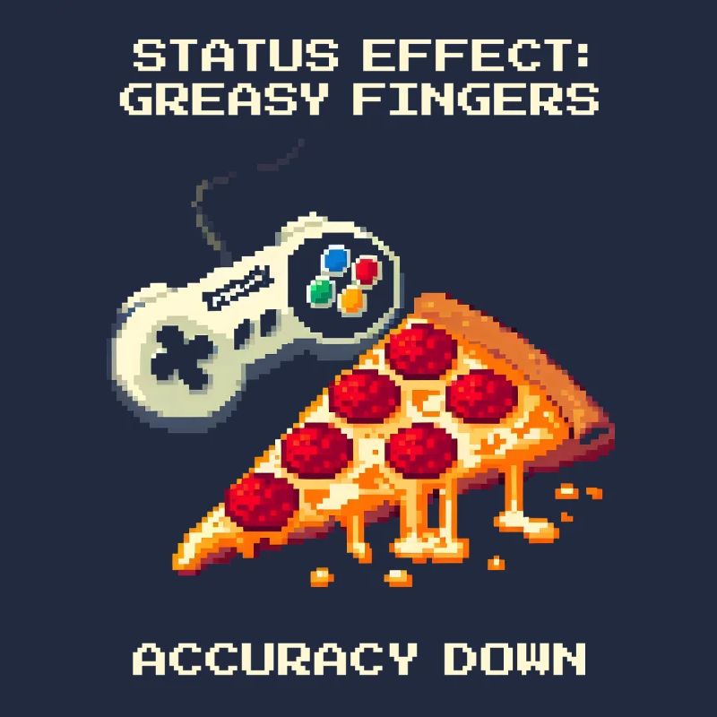 Effet de statut : Doigts gras | Pizza Aim Humour