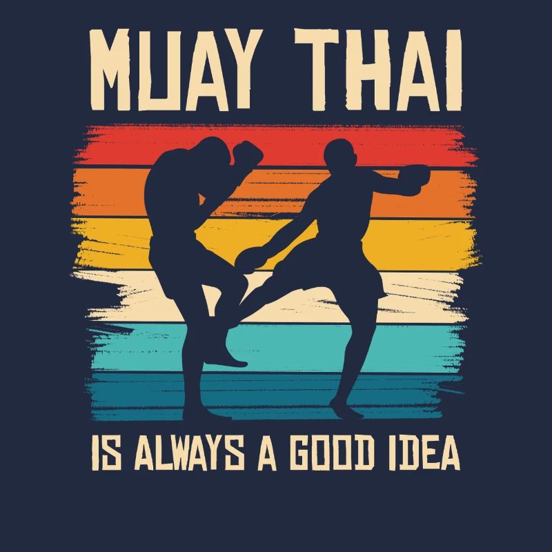 Vibe de combat rétro Muay Thai