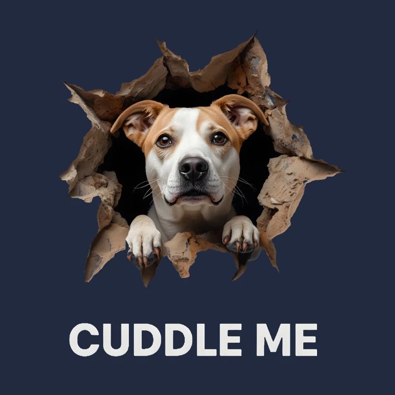Cuddle Me Dog Hole Breakthrough Cute Gift