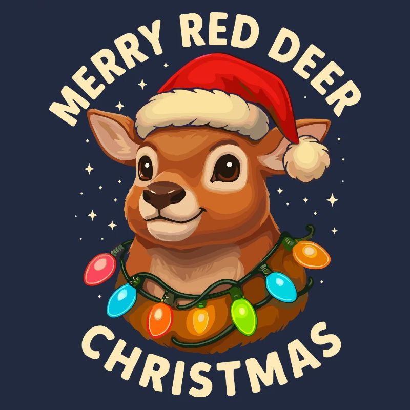 Hirsch Weihnachten Jäger Geschenk Rotwild