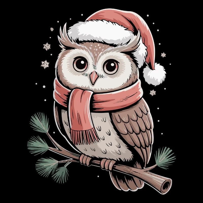 Écharpe magique de la chouette de Noël
