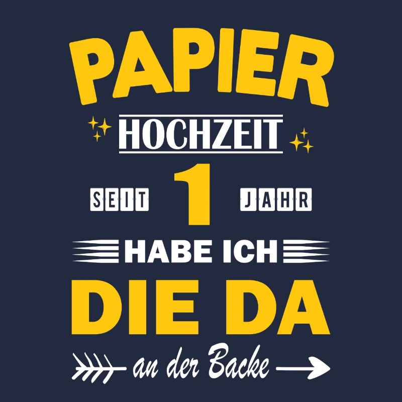 1. Hochzeitstag Ehemann 1 Jahr Ehe Papierhochzeit
