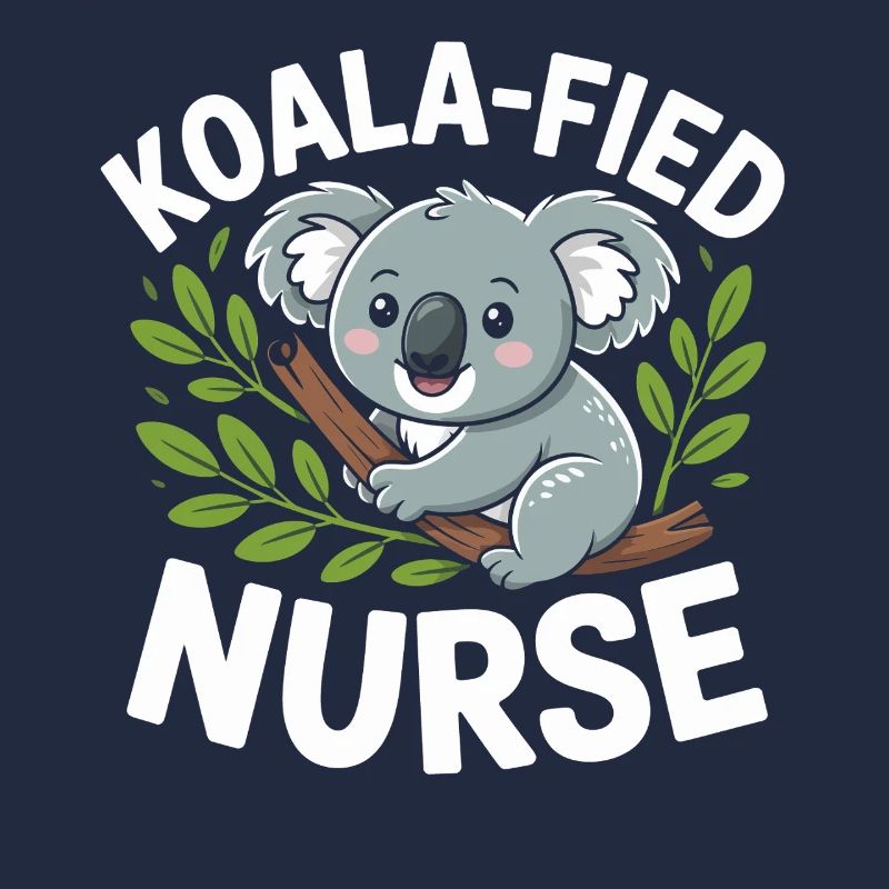 Koala nurse in the tree