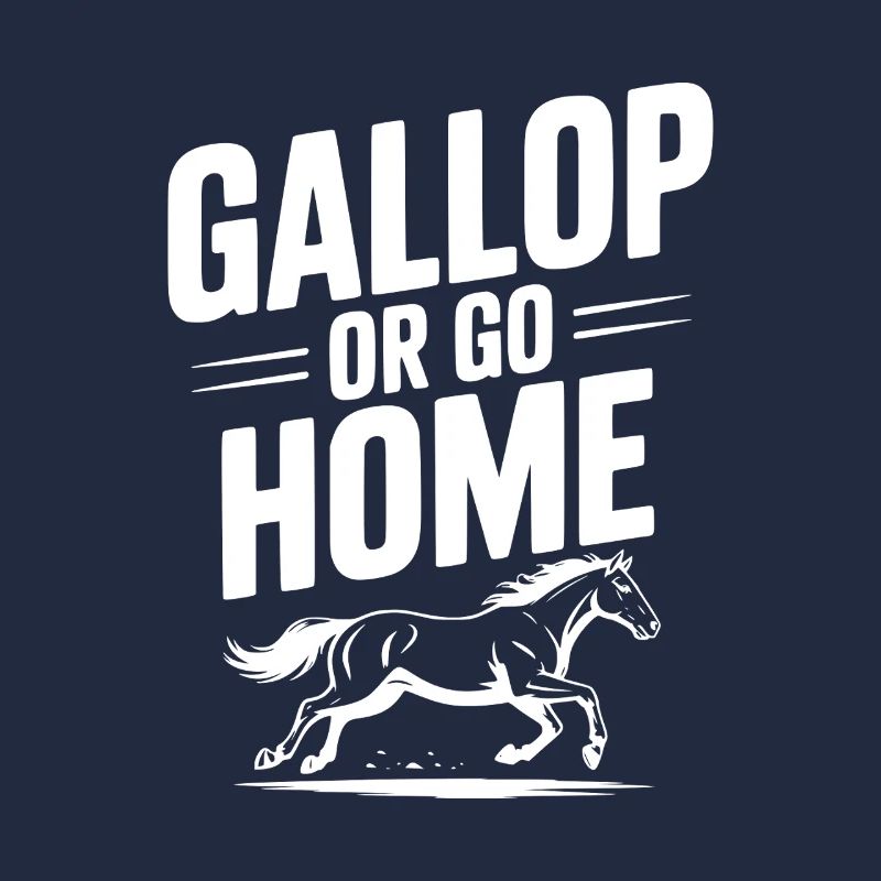 Galoppieren oder nach Hause gehen