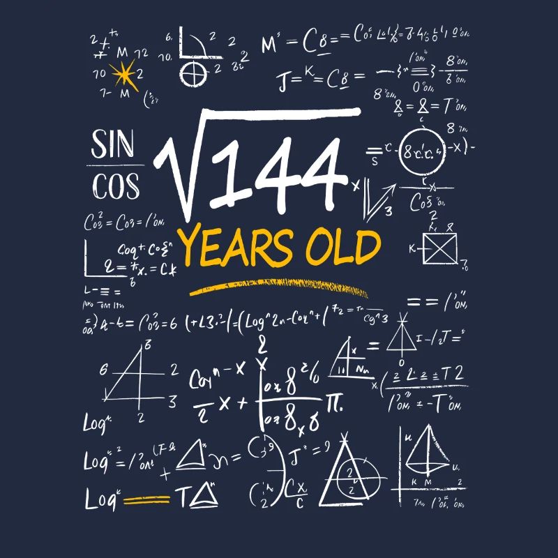 12 Years Birthday Math Formulas Funny