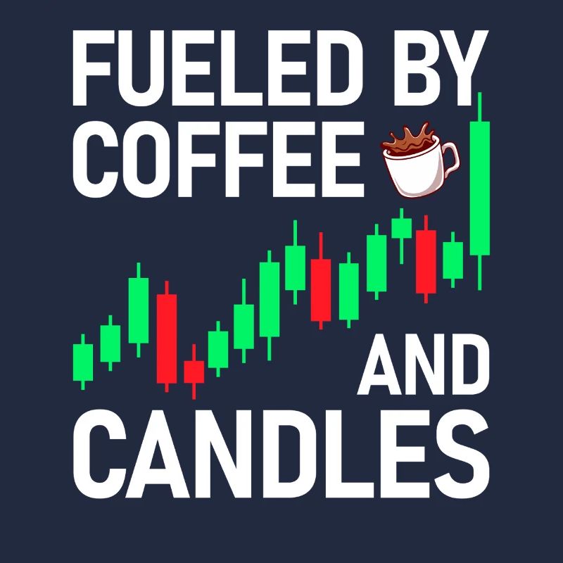 Café et bougies Marché boursier Trader en bourse