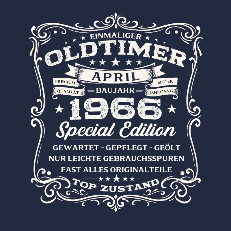 60. Geburtstag Geschenk Mann Oldtimer April 1966