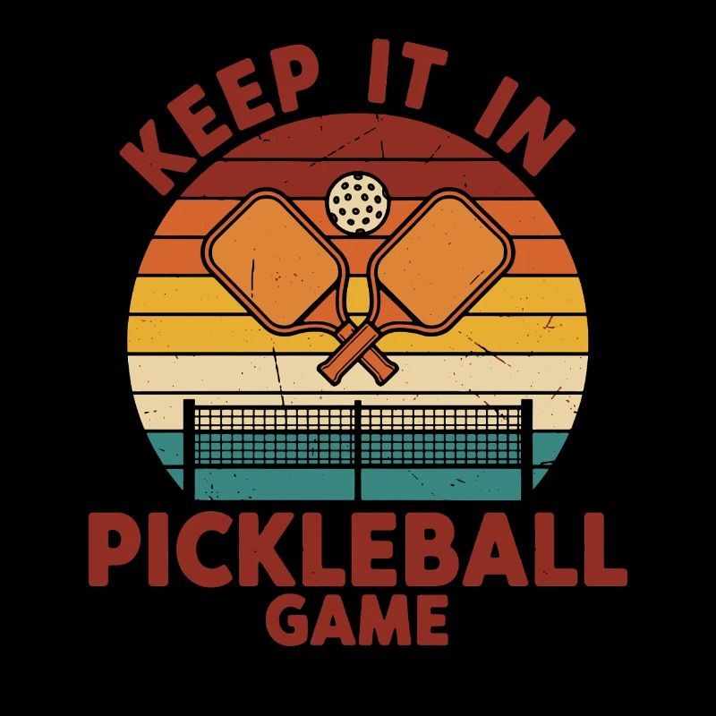 Pickleball Keep It In Game lustige Spieler-Paddel
