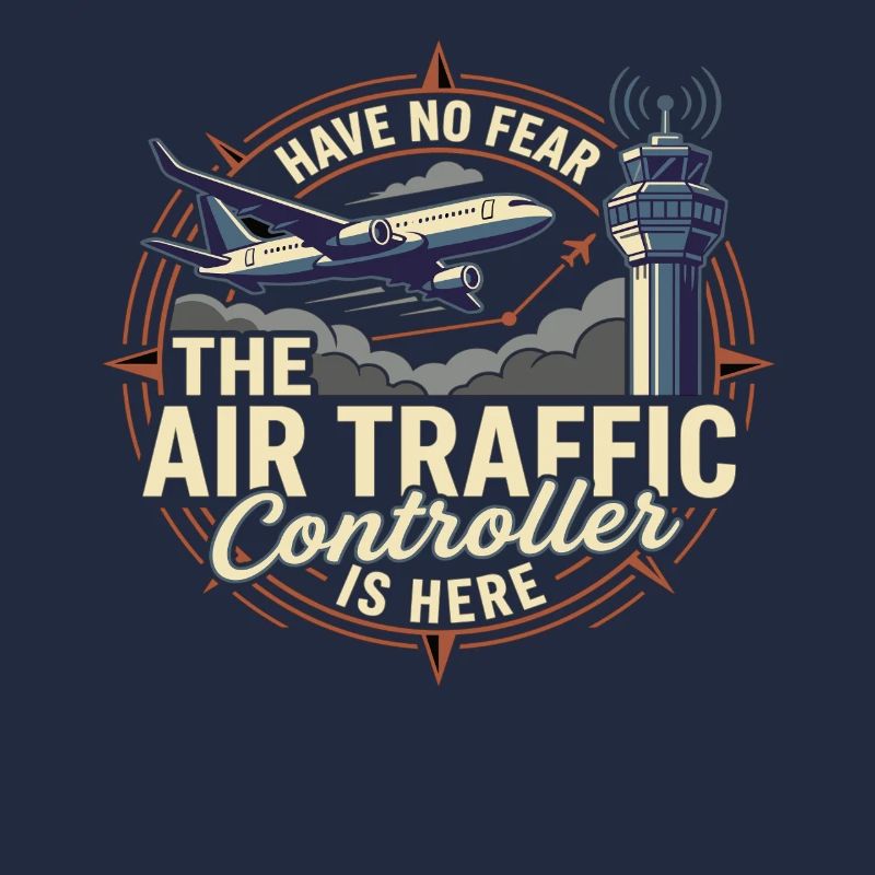 Air Traffic Controller Flugzeug Tower Spruch